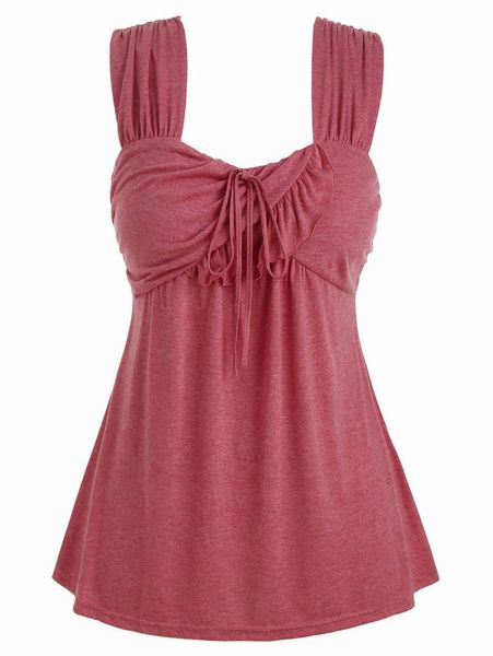 rosegal plus size tie marled ruffle tank women tank summer space dye casual sleeveless women square neck 5xl, White
rosegal plus size tie marled ruffle tank women tank summer space dye casual sleeveless women square neck 5xl, White