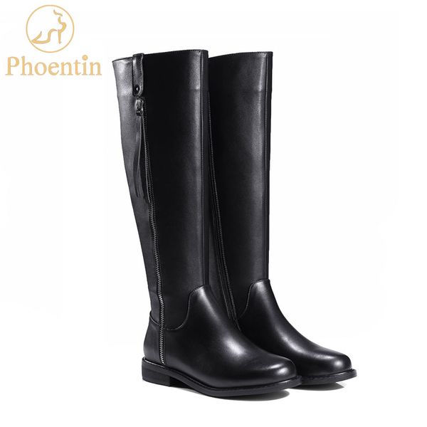 phoentin knee boots 2019 with both side zipper flat heels black boots women round toe booties womens shoes nature leather ft450
phoentin knee boots 2019 with both side zipper flat heels black boots women round toe booties womens shoes nature leather ft450
