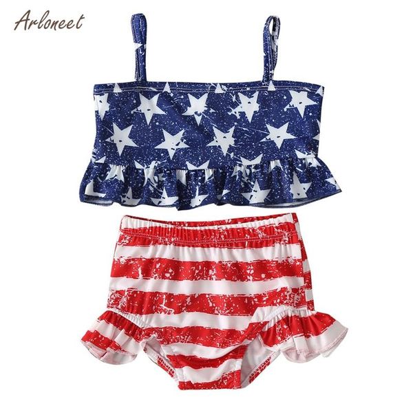 arloneet 2020 toddler baby girls kids swimsuit tankini bikini set stars ruffles swimwear summer beachwear bathing suit, White
arloneet 2020 toddler baby girls kids swimsuit tankini bikini set stars ruffles swimwear summer beachwear bathing suit, White
