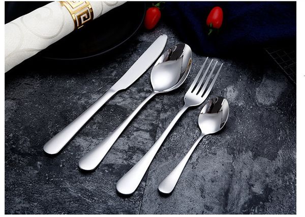 4 pcs/set stainless steel cutlery gold/black/mix colors/blue/silver plated dinnerware knife fork spoon kit
4 pcs/set stainless steel cutlery gold/black/mix colors/blue/silver plated dinnerware knife fork spoon kit