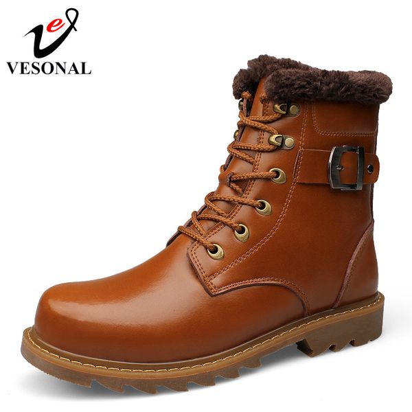 vesonal winter warm plush fur snow boots men ankle shoes male casual quality genuine leather non slip boot man big size 38-47, Black
vesonal winter warm plush fur snow boots men ankle shoes male casual quality genuine leather non slip boot man big size 38-47, Black