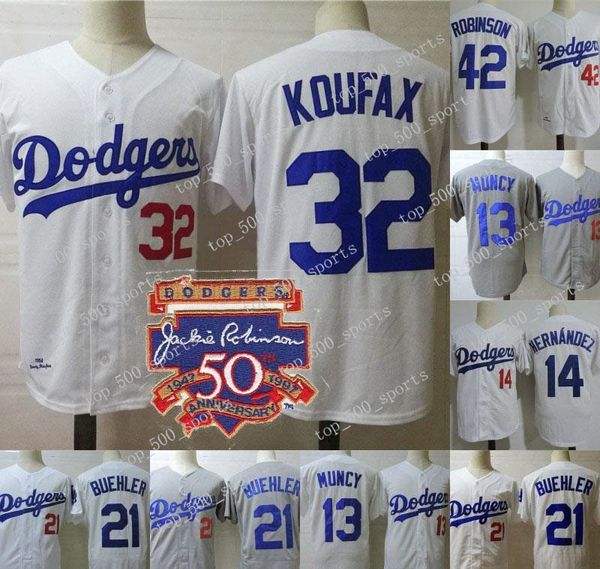 1958 sandy koufax jackie robinson 50th patch enrique hernandez max muncy walker buehler los angeles baseball jerseys, Blue;black
1958 sandy koufax jackie robinson 50th patch enrique hernandez max muncy walker buehler los angeles baseball jerseys, Blue;black