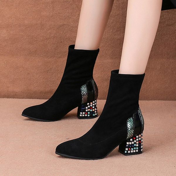 women boots 2019 autumn winter boots female shoes brand ladies ankle heels shoes woman suede leather size 35-39#3e, Black
women boots 2019 autumn winter boots female shoes brand ladies ankle heels shoes woman suede leather size 35-39#3e, Black