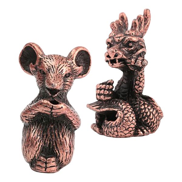 2pcs mini size copper rat&dragon incense stick burner chinese twelve zodiac animal lucky ornaments office feng shui decor
2pcs mini size copper rat&dragon incense stick burner chinese twelve zodiac animal lucky ornaments office feng shui decor