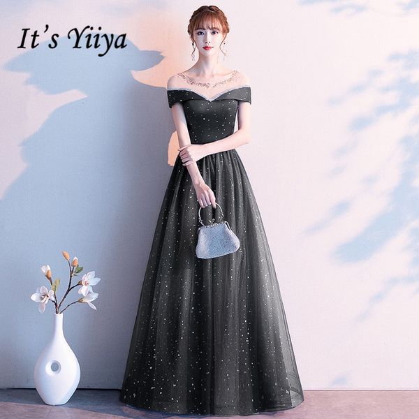 evening dresses black it's yiiya r293 shining o-neck floor length evening dress a-line short sleeve formal vestidos de fiesta, White;black
evening dresses black it's yiiya r293 shining o-neck floor length evening dress a-line short sleeve formal vestidos de fiesta, White;black
