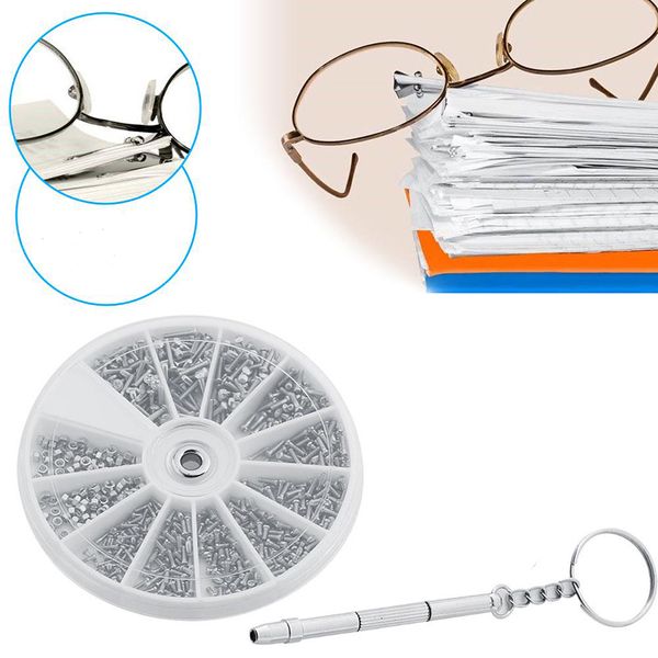 600-1000pcs screws nuts repair kits 12 kinds stainless steel tiny hex assortment kit + screwdriver for glasses sunglass watch, Silver
600-1000pcs screws nuts repair kits 12 kinds stainless steel tiny hex assortment kit + screwdriver for glasses sunglass watch, Silver