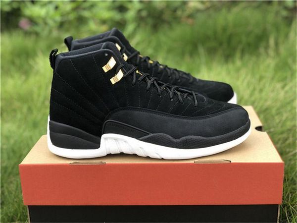 2020 air authentic 12 reverse taxi metallic gold black white mens basketball shoes 130690 -017 real carbon fiber sports sneakers with box
2020 air authentic 12 reverse taxi metallic gold black white mens basketball shoes 130690 -017 real carbon fiber sports sneakers with box