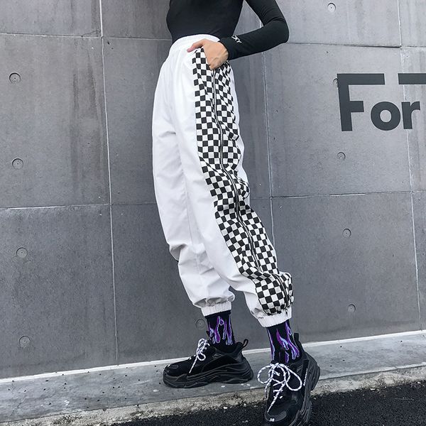 female full zipped sweatpants casual harem pants women loose trousers black striped side sweat pants female runing sport pant, Black;white
female full zipped sweatpants casual harem pants women loose trousers black striped side sweat pants female runing sport pant, Black;white