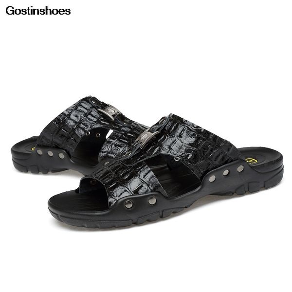 sandalia hombre zapatos hombre soft sole anti slip casual open toe sandalias cow leather sandals men, Black
sandalia hombre zapatos hombre soft sole anti slip casual open toe sandalias cow leather sandals men, Black