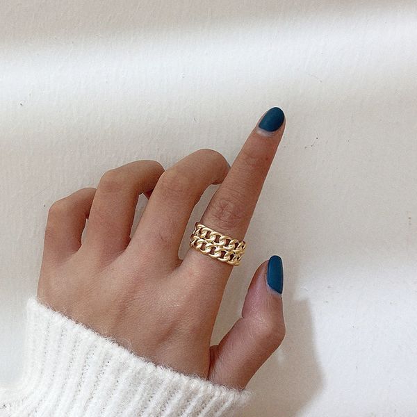 vintage multilayers chain gold rings hollow mesh geometric rings for women minimalist stackable retro trendy jewelry, Golden;silver
vintage multilayers chain gold rings hollow mesh geometric rings for women minimalist stackable retro trendy jewelry, Golden;silver