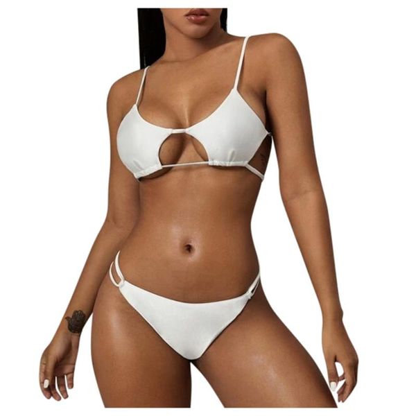 trendy simple white color swimwear women's sloping shoulder hollow out high waisted bikini set bathing suit swimsuit biquini #25
trendy simple white color swimwear women's sloping shoulder hollow out high waisted bikini set bathing suit swimsuit biquini #25