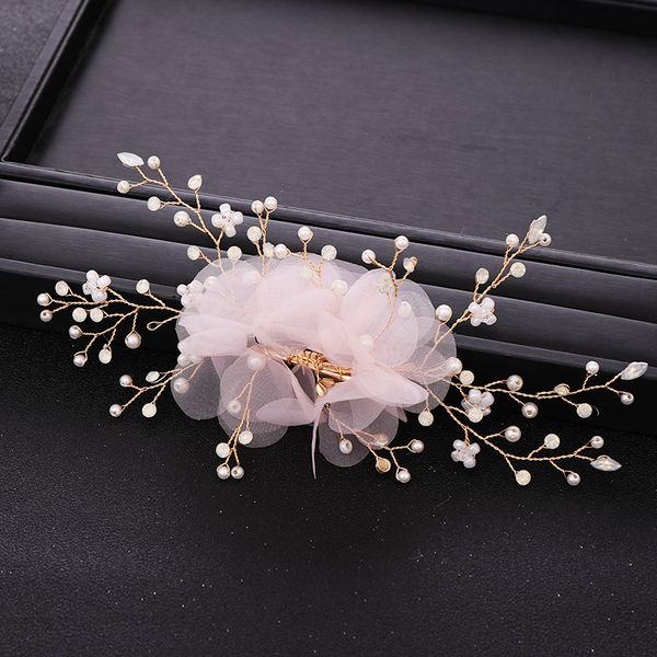 trendy wedding hair pins pink flower pearl crystal bridal headpiece tiara women hair jewelry wedding hair accessories, Slivery;golden
trendy wedding hair pins pink flower pearl crystal bridal headpiece tiara women hair jewelry wedding hair accessories, Slivery;golden