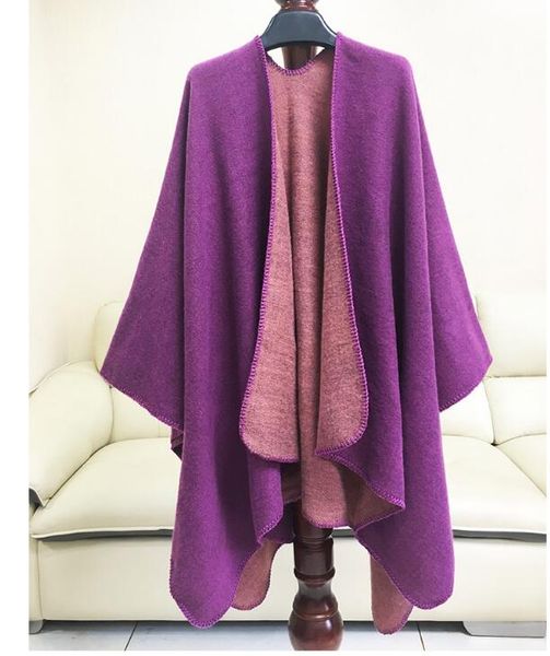 drop shopping mimics cashmere women's cape cloak shawl cappa wraps tippet scarf women's winter purple plain casual warm cheap, Black
drop shopping mimics cashmere women's cape cloak shawl cappa wraps tippet scarf women's winter purple plain casual warm cheap, Black