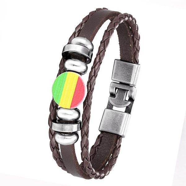 new fashion casual multilayer bracelet men braided leather bracelets women punk rock wood bead bracelet, Black
new fashion casual multilayer bracelet men braided leather bracelets women punk rock wood bead bracelet, Black