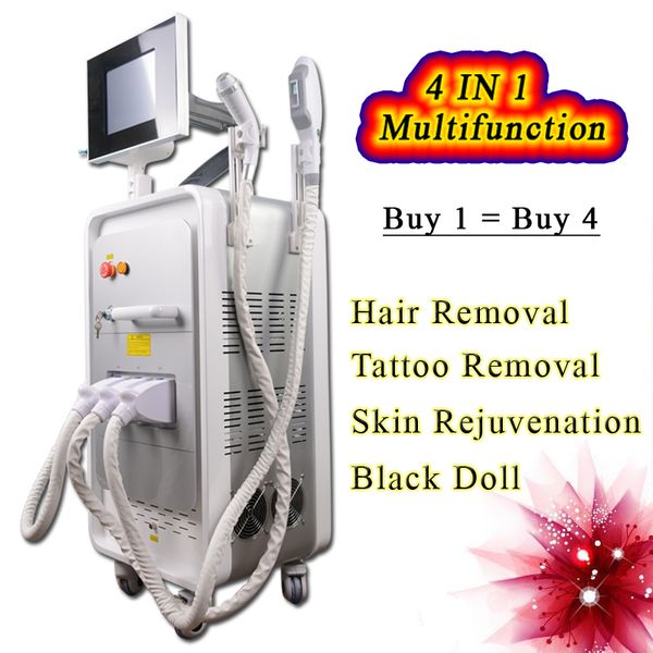 rf beauty machine 4 in 1 tattoo removal skin tightening face lift shr ipl super hiar removal acne treatmen dhl ing, Black
rf beauty machine 4 in 1 tattoo removal skin tightening face lift shr ipl super hiar removal acne treatmen dhl ing, Black