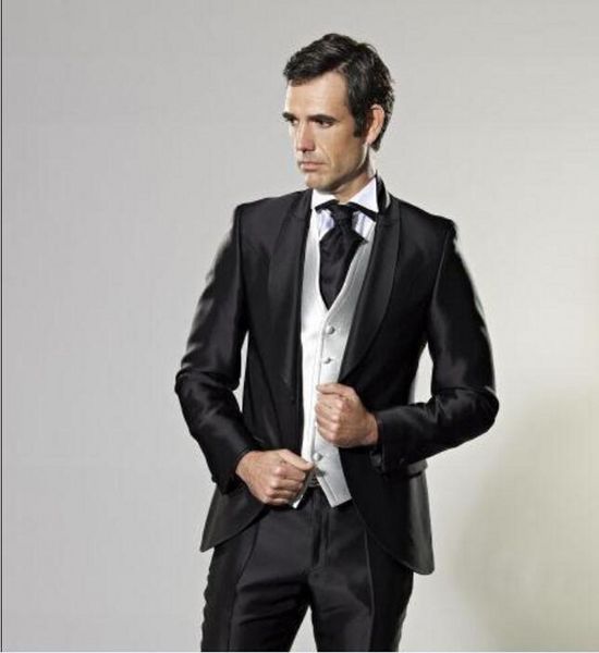 classic designe black groom tuxedos shawl lapel one button groomsmen mens wedding tuxedos excellent man suit(jacket+pants+vest+tie) 473, Black;gray
classic designe black groom tuxedos shawl lapel one button groomsmen mens wedding tuxedos excellent man suit(jacket+pants+vest+tie) 473, Black;gray