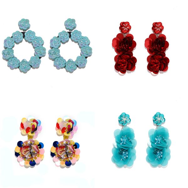 flower earrings fashion big statement earrings for women sparkling geometric drop dangle bohemian jewelry gift, Silver
flower earrings fashion big statement earrings for women sparkling geometric drop dangle bohemian jewelry gift, Silver