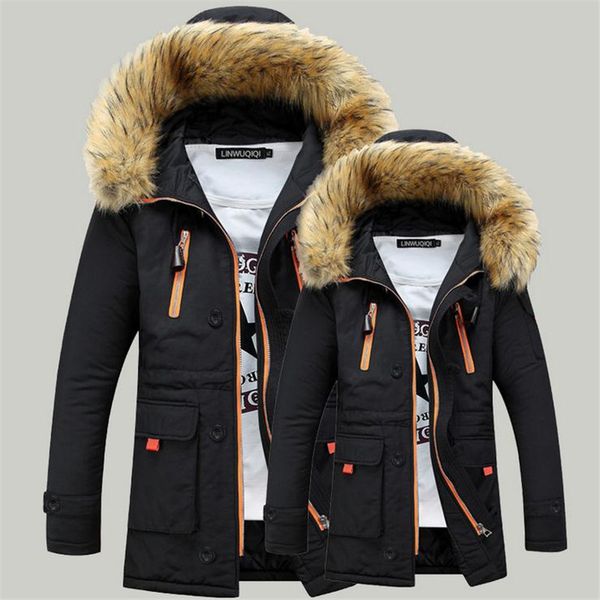 zoaa 2019 new men's cotton winter fur collar fashion cotton clothing warm parkas parkas long solid color men's clothing, Black
zoaa 2019 new men's cotton winter fur collar fashion cotton clothing warm parkas parkas long solid color men's clothing, Black