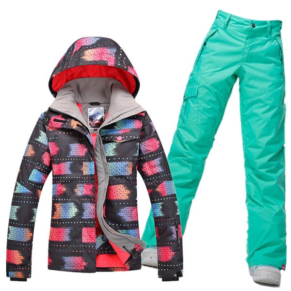 ski suit women sets windproof breathable waterproof snowboarding snow jacket+pants warm clothes set ing
ski suit women sets windproof breathable waterproof snowboarding snow jacket+pants warm clothes set ing