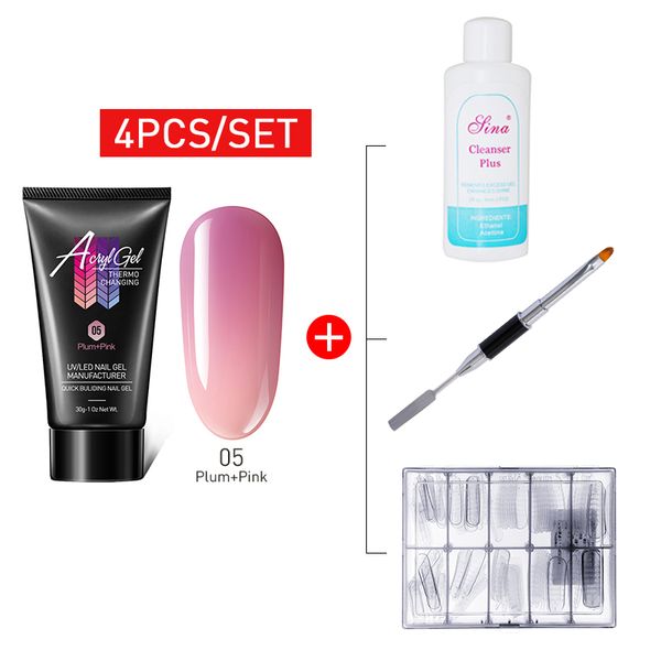 lacheer 4pcs/lot chameleon extend builder led nail gel polish changing color temperature extension uv gel nail thermo extend
lacheer 4pcs/lot chameleon extend builder led nail gel polish changing color temperature extension uv gel nail thermo extend
