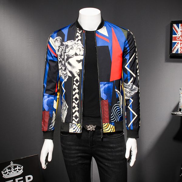 2019 fashion brand men coat luxury portrait print bomber jacket men women same slim long sleeve social club windbreaker jacket, Black;brown
2019 fashion brand men coat luxury portrait print bomber jacket men women same slim long sleeve social club windbreaker jacket, Black;brown
