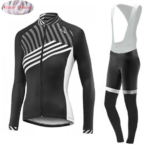 liv 2018 winter women thermal fleece cycling jersey bib pants set ropa ciclismo invierno bicycle clothing warm bike clothes, Black;red
liv 2018 winter women thermal fleece cycling jersey bib pants set ropa ciclismo invierno bicycle clothing warm bike clothes, Black;red