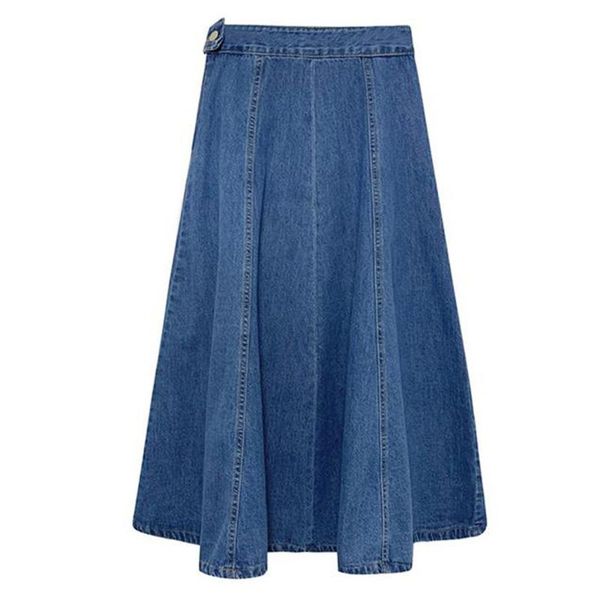 2020 summer high waist pleated denim skirt elegant vintage mid-calf jean long skirt casual plus size midi flare skirts clothes, Black
2020 summer high waist pleated denim skirt elegant vintage mid-calf jean long skirt casual plus size midi flare skirts clothes, Black