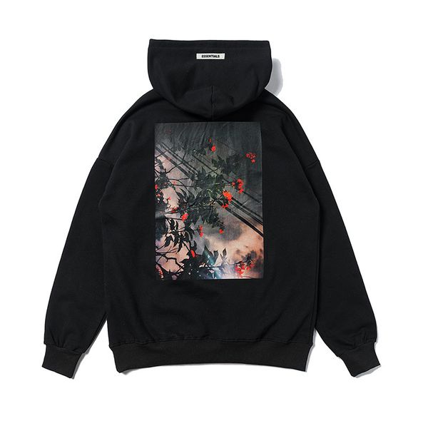 popular logo high street hoodies for both men and women, Black