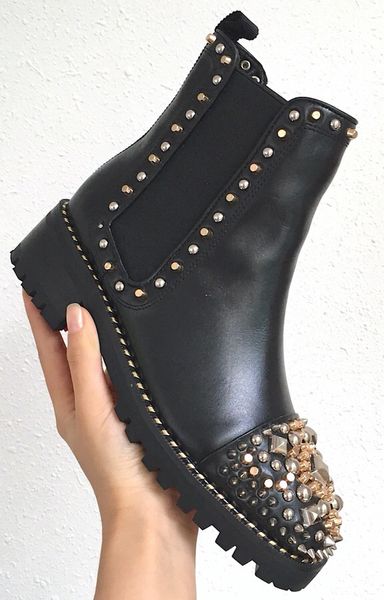brand women leather rivet boots designer shoes woman short autumn winter heels ankle boots red zapatillas sapatos femininos zapatos mujer, Black
brand women leather rivet boots designer shoes woman short autumn winter heels ankle boots red zapatillas sapatos femininos zapatos mujer, Black