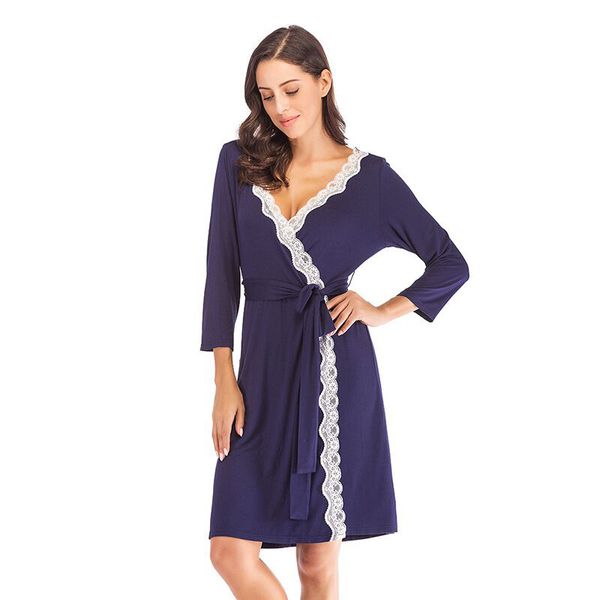 2019 summer women sleepwear robe night robes long sleeve lace patchwork dressing gown kimono robe nightgown woman nightwear, Black;red
2019 summer women sleepwear robe night robes long sleeve lace patchwork dressing gown kimono robe nightgown woman nightwear, Black;red