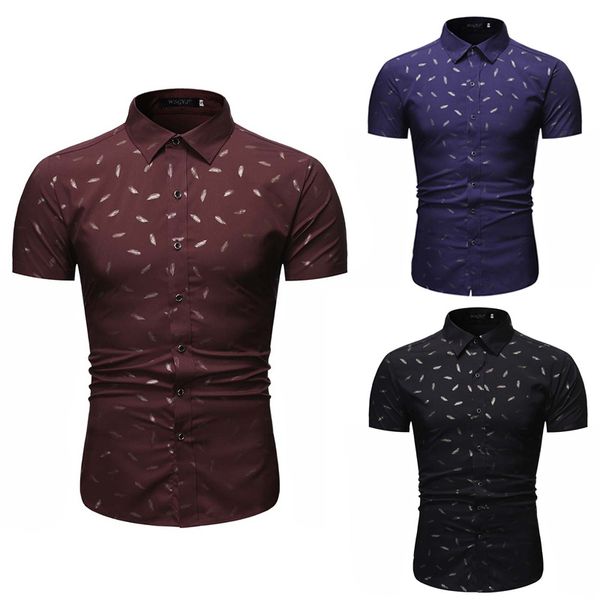printing shirts men slim fit short sleeve shirt for mens large size casual clothing comfortable fashion lapels collar s-2xl, White;black
printing shirts men slim fit short sleeve shirt for mens large size casual clothing comfortable fashion lapels collar s-2xl, White;black