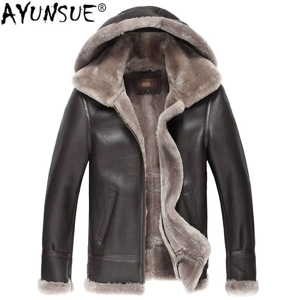 ayunsue genuine leather jacket men double-faced fur coat 2019 winter bomber jacket natural fur coats jaqueta de couro 7009 zl375, Black
ayunsue genuine leather jacket men double-faced fur coat 2019 winter bomber jacket natural fur coats jaqueta de couro 7009 zl375, Black