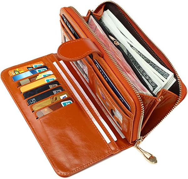 women wallet soft leather bifold clutch wallet large capacity long purse with strap bifold closure card holder
women wallet soft leather bifold clutch wallet large capacity long purse with strap bifold closure card holder