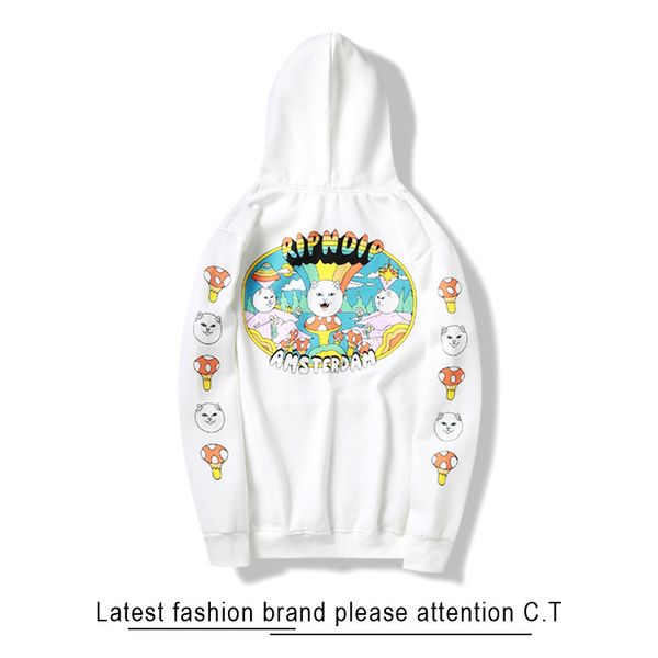 ripndip classic tide brand sweatshirt designer hoodie luxury fashion printed hoodie street hip hop hoodie casual sportspullover, White;black
ripndip classic tide brand sweatshirt designer hoodie luxury fashion printed hoodie street hip hop hoodie casual sportspullover, White;black