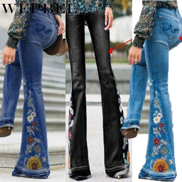 weppel женские джинсовые широкий legged брюки вышитые denim расклешенных брюки плюс размер джинсы женские мода уличная, Blue
weppel женские джинсовые широкий legged брюки вышитые denim расклешенных брюки плюс размер джинсы женские мода уличная, Blue