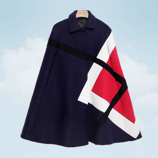 women's autumn coat casual fashion plaid sleeveless medium long cloak jacket splice wool elegant spring overcoat female ss711, Black
women's autumn coat casual fashion plaid sleeveless medium long cloak jacket splice wool elegant spring overcoat female ss711, Black