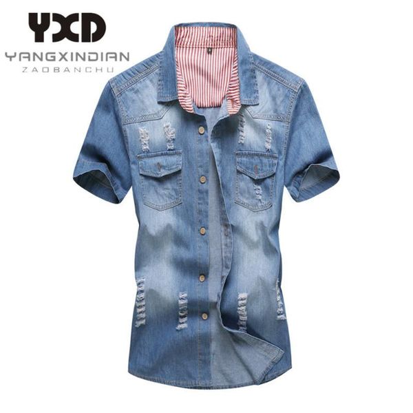 men's casual shirts jeans for men short sleeve shirt man denim wear 2021 summer washing charm jacket cowboy camisas para hombre, White;black
men's casual shirts jeans for men short sleeve shirt man denim wear 2021 summer washing charm jacket cowboy camisas para hombre, White;black