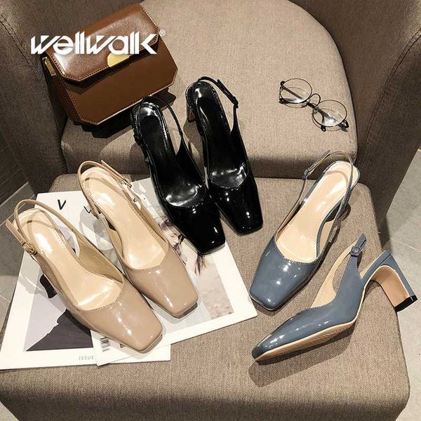 patent pumps women heel shoes square toe female sling backs sandals with square heel shoe woman fashion, Black
patent pumps women heel shoes square toe female sling backs sandals with square heel shoe woman fashion, Black