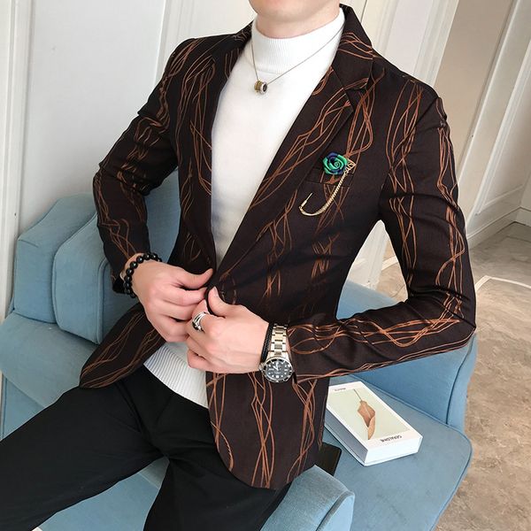bzbfsky2020new printed suit men's cultivate one's morality fashion handsome suit young fashion suits, White;black
bzbfsky2020new printed suit men's cultivate one's morality fashion handsome suit young fashion suits, White;black