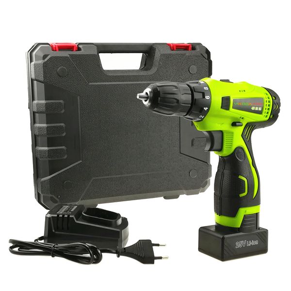 25v cordless hand drill rechargeable screwdriver electric drill one lithium battery plastic case pack
25v cordless hand drill rechargeable screwdriver electric drill one lithium battery plastic case pack