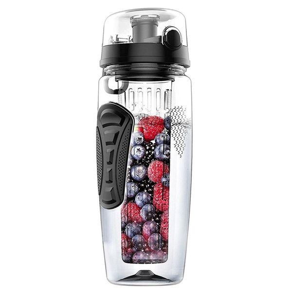 lgfm-1000ml/32oz fruit infusing infuser water bottle plastic sports detox health black
lgfm-1000ml/32oz fruit infusing infuser water bottle plastic sports detox health black