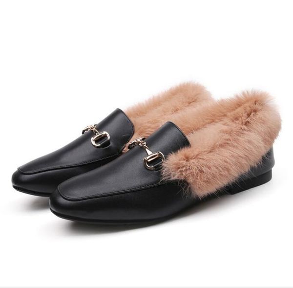 2019 winter furry women peas shoes flat bottom warm plus velvet fur wild one-legged lazy flat womens casual shoes fur fluffy loafers t09, Black
2019 winter furry women peas shoes flat bottom warm plus velvet fur wild one-legged lazy flat womens casual shoes fur fluffy loafers t09, Black