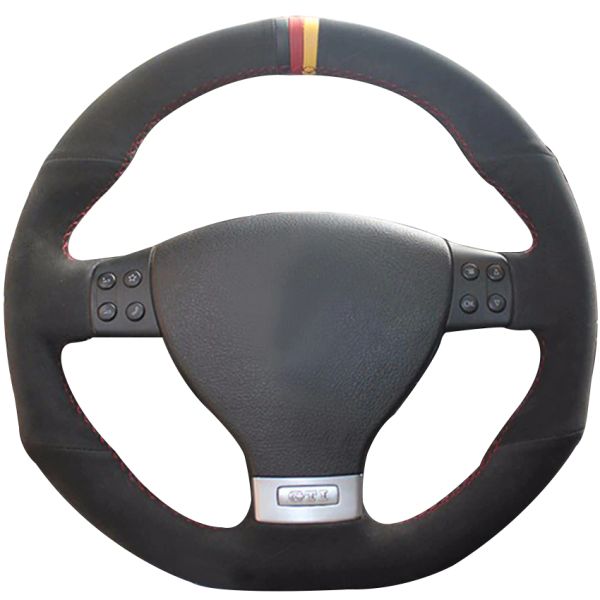 black suede black red yellow marker car steering wheel cover for volkswagen golf 5 mk5 gti vw golf 5 r32 passat r gt 2005
black suede black red yellow marker car steering wheel cover for volkswagen golf 5 mk5 gti vw golf 5 r32 passat r gt 2005