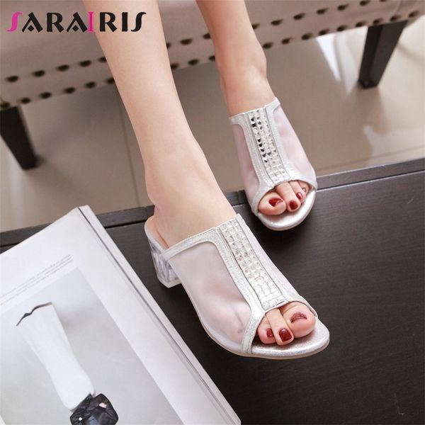 sarairis 32-43 female breathable fashion crystal summer mules high heel pumps women summer elegant mesh shoes woman, Black
sarairis 32-43 female breathable fashion crystal summer mules high heel pumps women summer elegant mesh shoes woman, Black