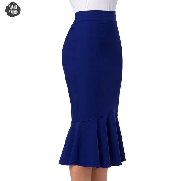skirts office womens bodycon midi female skirt elegant ruffles pencil mermaid womens skirts party formal occasion jupe, Black
skirts office womens bodycon midi female skirt elegant ruffles pencil mermaid womens skirts party formal occasion jupe, Black