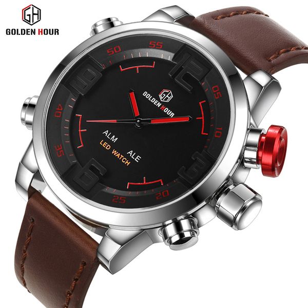 reloj hombre goldenhour new fashion men watch sport digital automatic waterproof man wrist watch 2019 relogio masculino, Slivery;brown
reloj hombre goldenhour new fashion men watch sport digital automatic waterproof man wrist watch 2019 relogio masculino, Slivery;brown