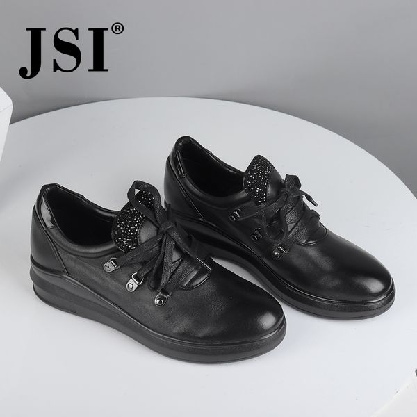jsi women shoes round toe lace-up solid genuine leather shallow ladies flats sheepskin casual women shoes jc557, Black
jsi women shoes round toe lace-up solid genuine leather shallow ladies flats sheepskin casual women shoes jc557, Black