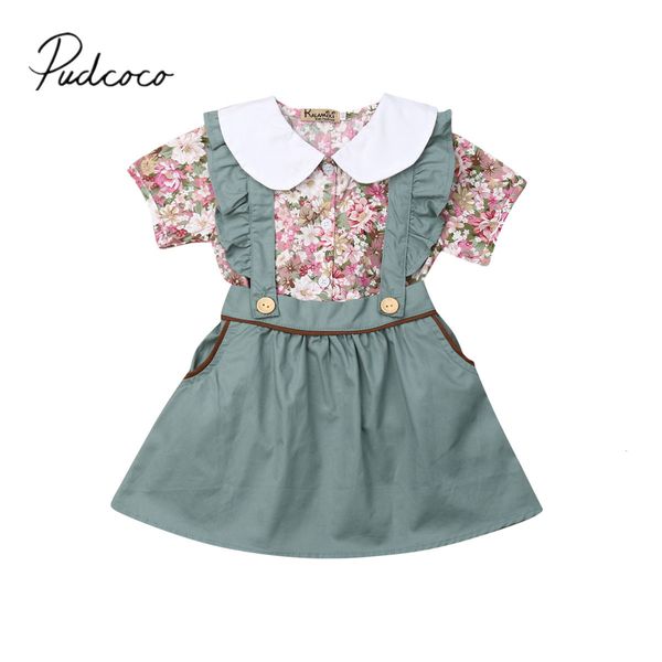 cute summer clothing 2019 baby kid baby girl clothes sets peter pan collar flower t-shirt + suspender overall dress outfits, White
cute summer clothing 2019 baby kid baby girl clothes sets peter pan collar flower t-shirt + suspender overall dress outfits, White