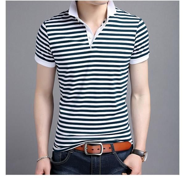 men polo shirt summer men business casual breathable white striped short sleeve polo shirt pure cotton work clothes designer polo trend, White;black
men polo shirt summer men business casual breathable white striped short sleeve polo shirt pure cotton work clothes designer polo trend, White;black