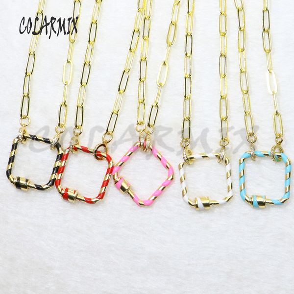 5strands square bolt pendant necklace enamel colors jewelry 18" chain for layer necklace fashion jewelry 50138, Silver
5strands square bolt pendant necklace enamel colors jewelry 18" chain for layer necklace fashion jewelry 50138, Silver